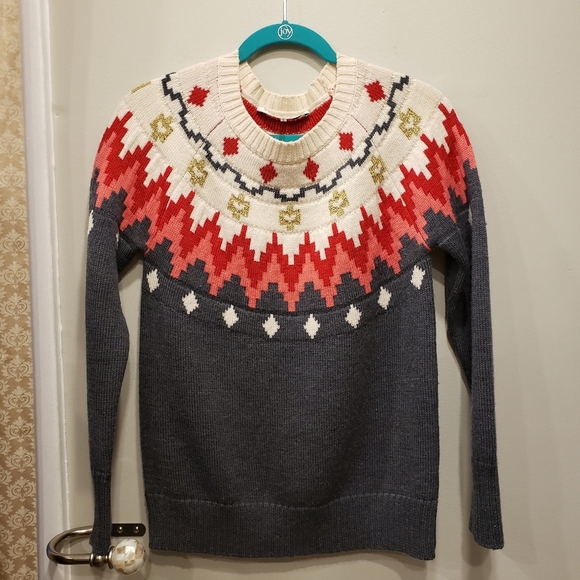 Trina Turk Veneto Wool Crew Neck Holiday Sweater - S - Picture 2 of 8